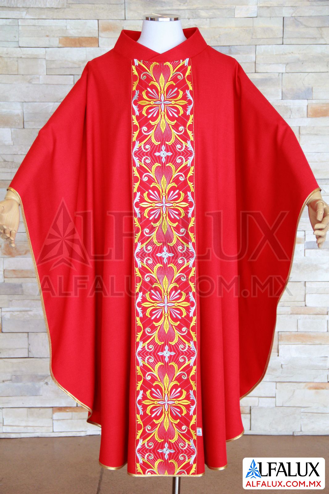 30 SAN MIGUEL Alfalux Casulla Central rojo 40 (1)